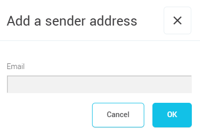 Add a sender address