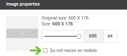 Do not resize on mobile